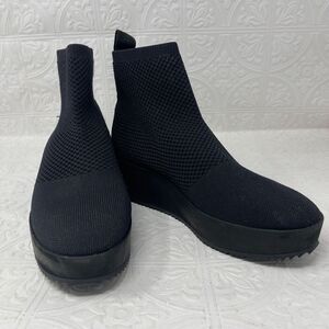 Eileen Fisher Mars Knit Wedge Sock Ankle Boot Sz 8